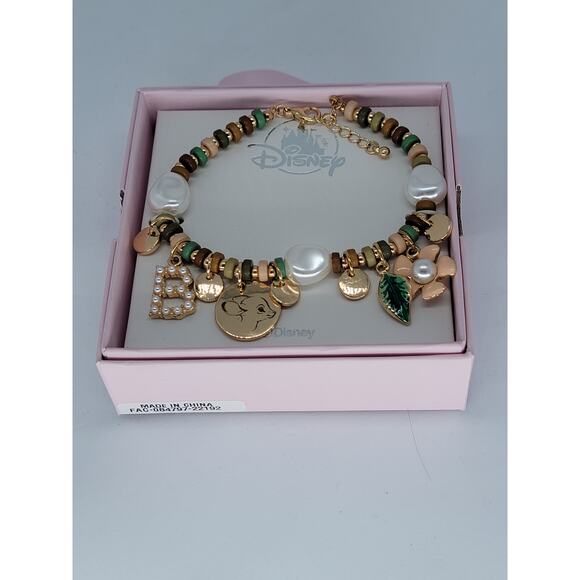 Disney Parks BAMBI Letter "B" Charm Bracelet Kingdoms & Castles Collection - Picture 2 of 4